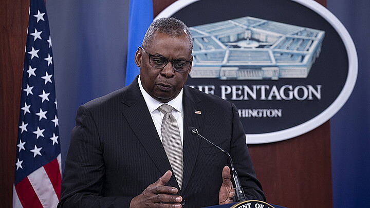 Imagen de archivo del secretario de Defensa de Estados Unidos, Lloyd Austin