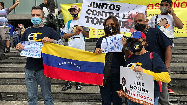 Victims of crimes against humanity gather in Venezuela