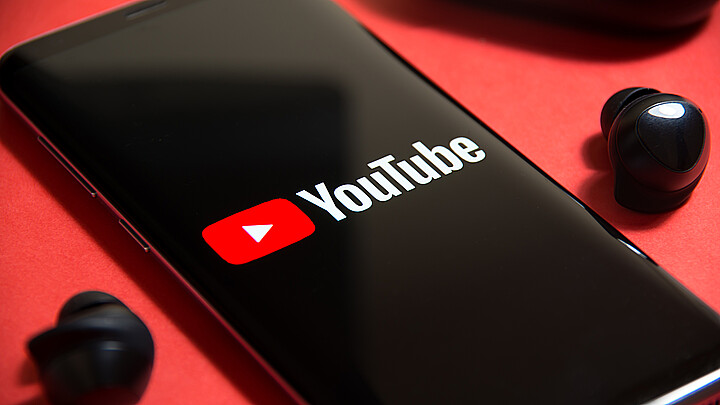 YouTube on mobile phone