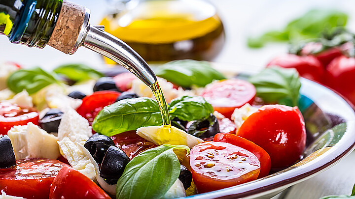 Caprese Italian or Mediterranean salad