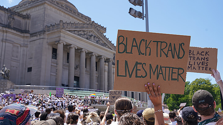 Protesta por Black Trans Lives Matter