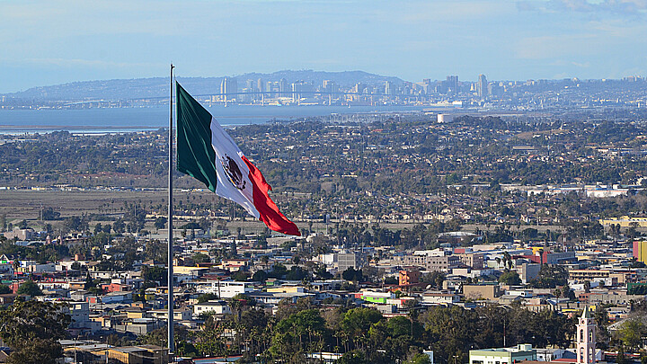 Tijuana, Baja California, Mexico and San Diego, California