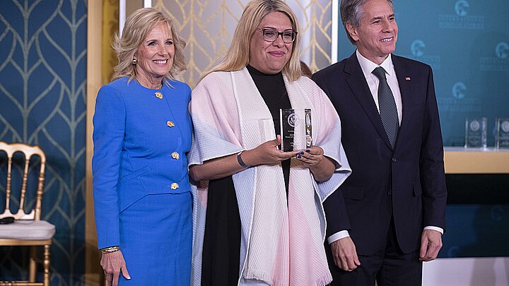 Alba Rueda premio por día internacional de la mujer