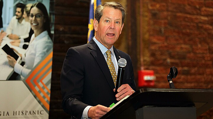 El gobernador de Georgia, Brian Kemp