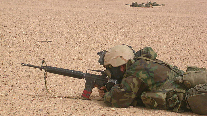 Imagen de archivo de soldados estadounidenses en Irak