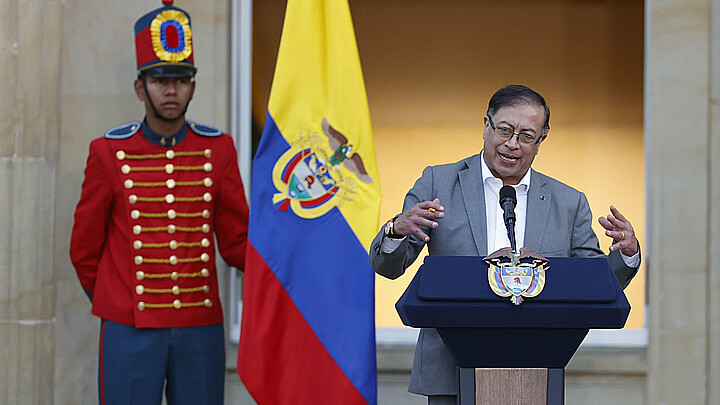 El presidente de Colombia, Gustavo Petro