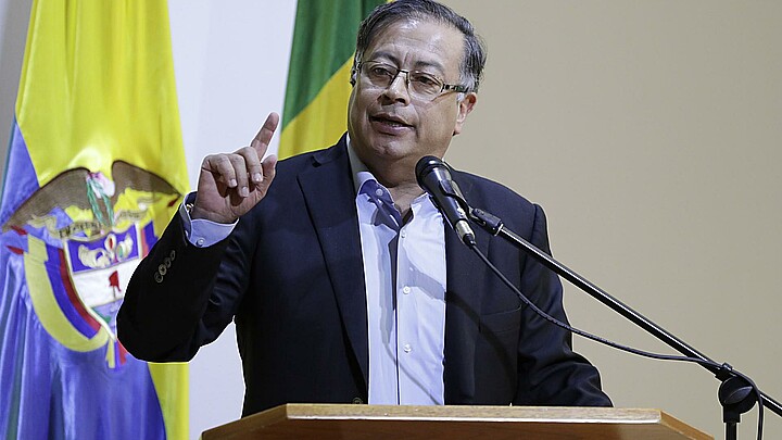 El presidente de Colombia, Gustavo Petro