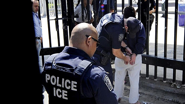 Agentes de policía ICE