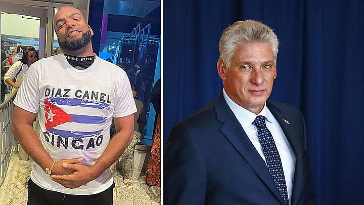 El lanzador cubano Odrisamer Despaigne envió un mensaje de rechazo al gobernante de Cuba, Miguel Díaz-Canel