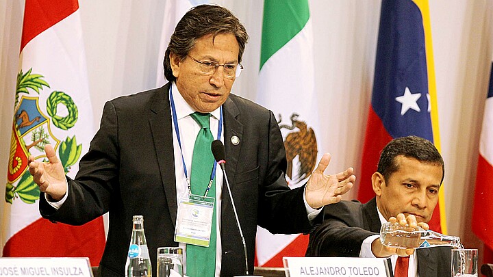 El exmandatario Peruano Alejandro Toledo