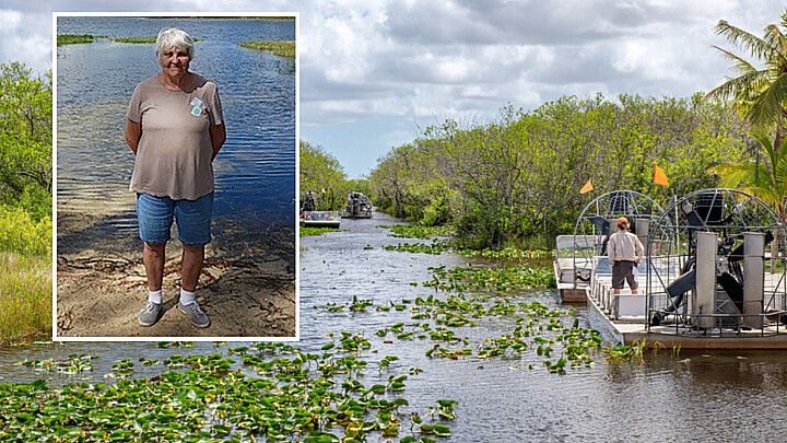 Un grupo de cazadores de pitones del sur de Florida encontró a una mujer de 75 años con demencia que llevaba un día desaparecida