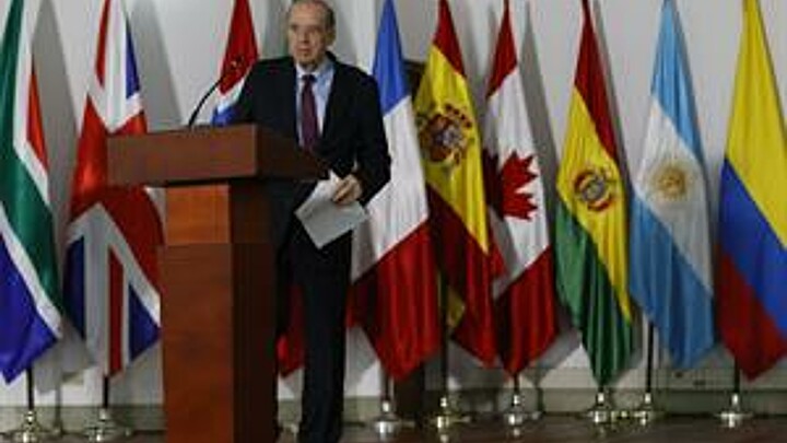 Colombian Foreign Minister Alvaro Leyva