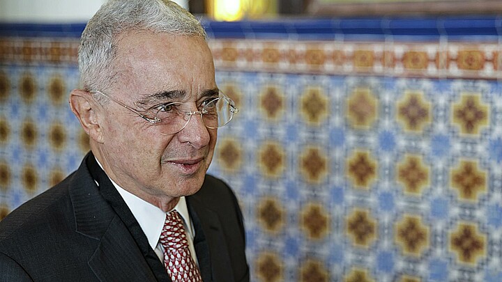 El expresidente de Colombia, Álvaro Uribe Vélez