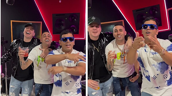 Los famosos se reunieron en un estudio de Miami para anunciar colaboración