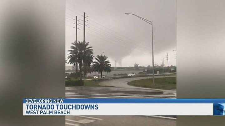 Tornados touch down in West Palm Beach, Florida