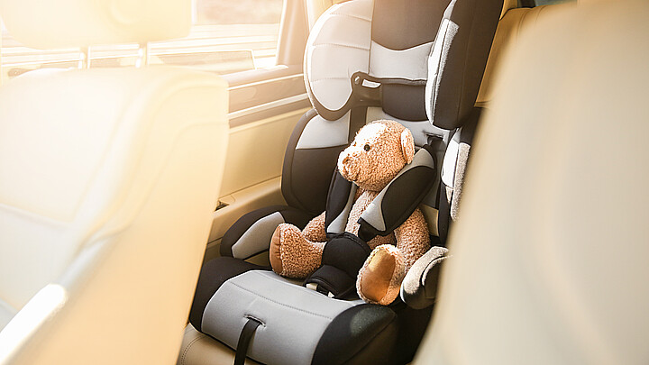 Kid seat in car