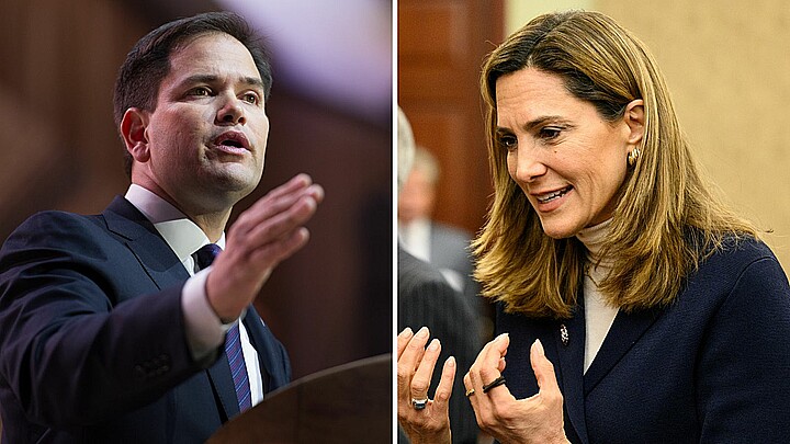 Congresista María Elvira Salazar y senador Marco Rubio