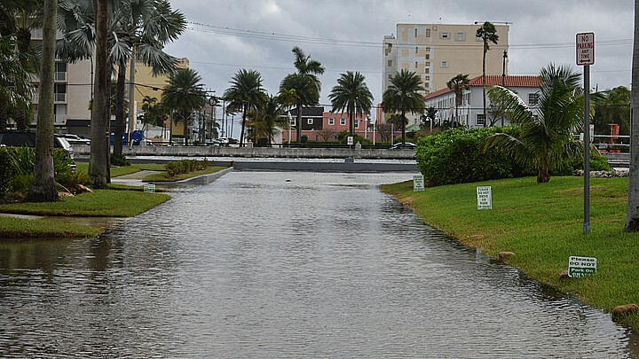 Flooded streets Florida