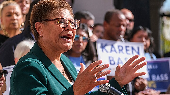 Los Angeles Mayor Karen Bass in November 2022