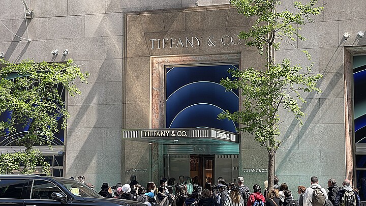Tiffany & Co. on Fifth Avenue during its April 28 flagship reopening