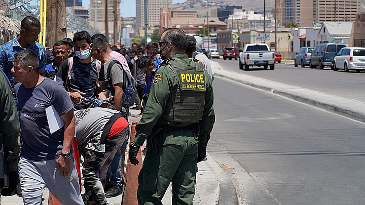 Migrants in El Paso, Texas