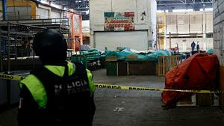 Fire broke out at the Central de Abasto market in Mexico 