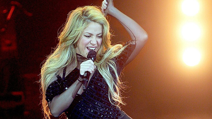 Fotografía de archivo de la cantante colombiana Shakira 