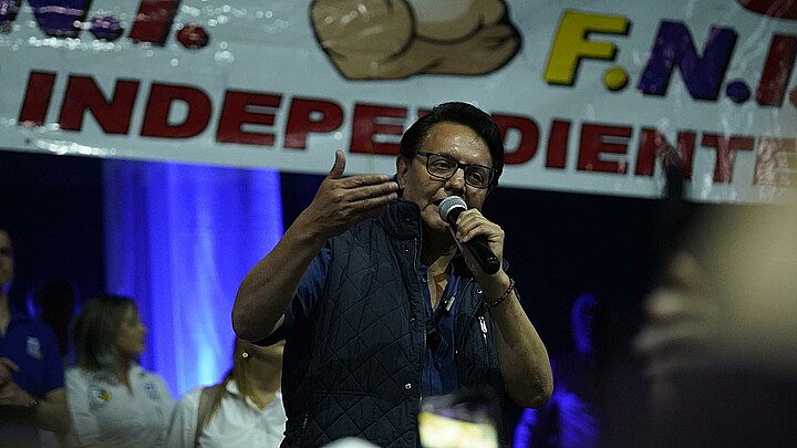Fernando Villavicencio, candidato que fue asesinado en Ecuador