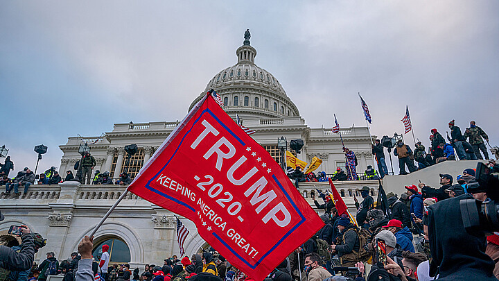 Trump protestors protest at the U.S. Capitol complex on Jan. 6, 2021