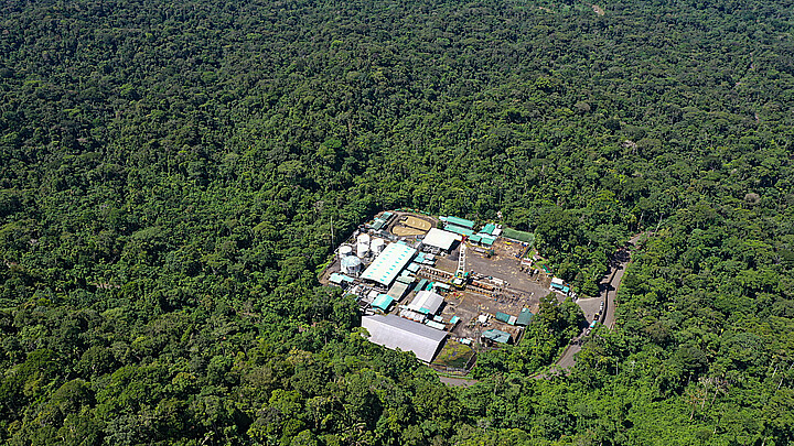 Oil drilling in the Amazon rainforest