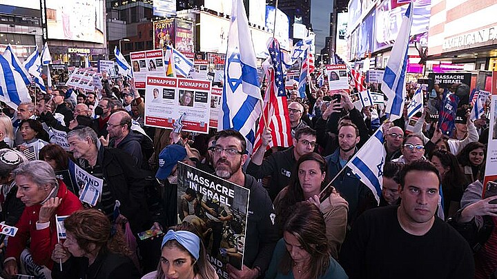 Enorme manifestación pro-Israel