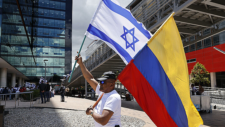 Vandalizan embajada de Israel en Colombia