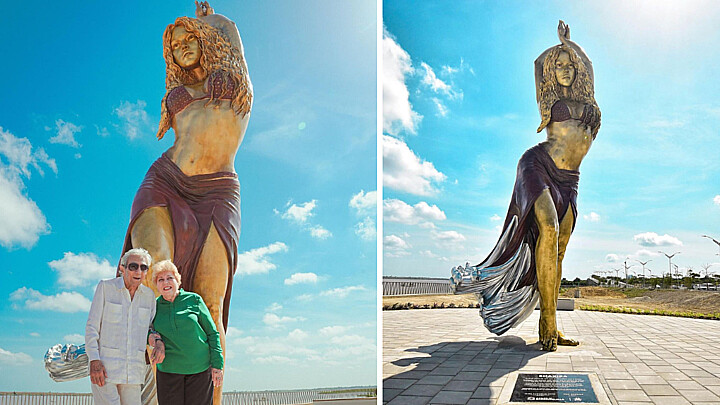 La impresionante estatua de Shakira se puede visitar en Barranquilla 