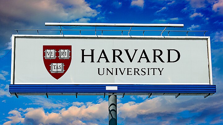 Billboard for Harvard University