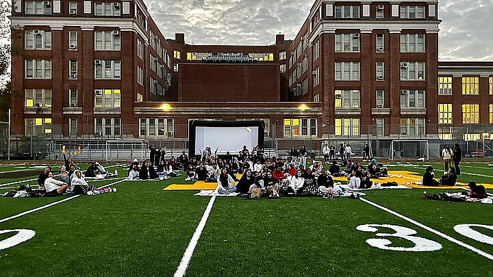 James Madison High School football field on Senior Movie Night, Oct. 13, 2023