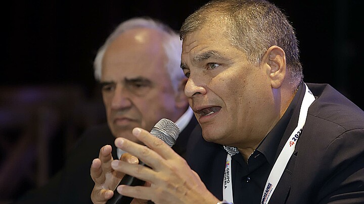 El expresidente socialista Rafael Correa