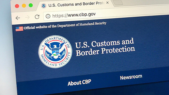 Website of United States Customs and Border Protection (CBP)
