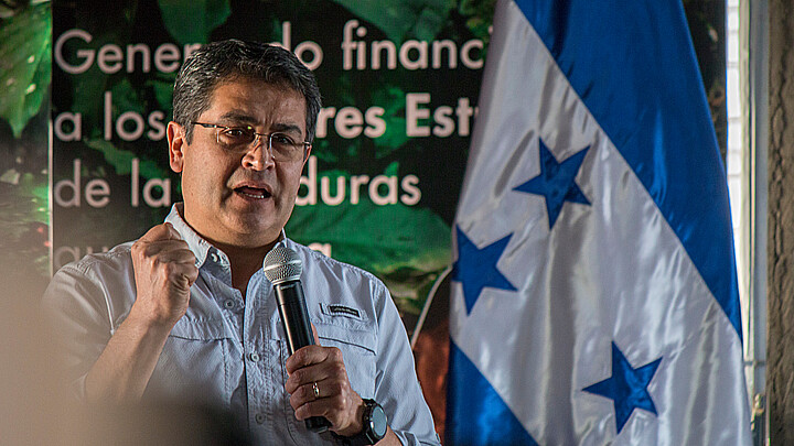 Honduran President  Juan Orlando Hernández