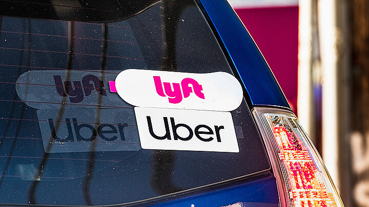 Logo de Uber y Lyft
