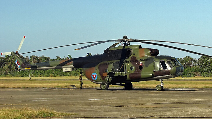 Archivo/ Helicóptero Militar de las FAR en Cuba