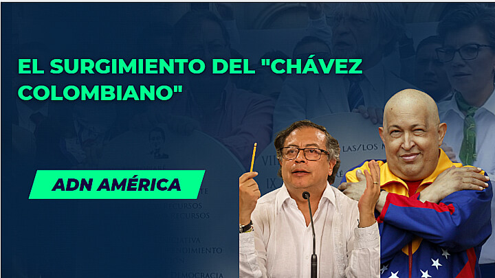 Foto portada con Gustavo Petro y Hugo Chávez