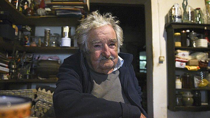 Fotografía del expresidente de Uruguay José Mujica. 