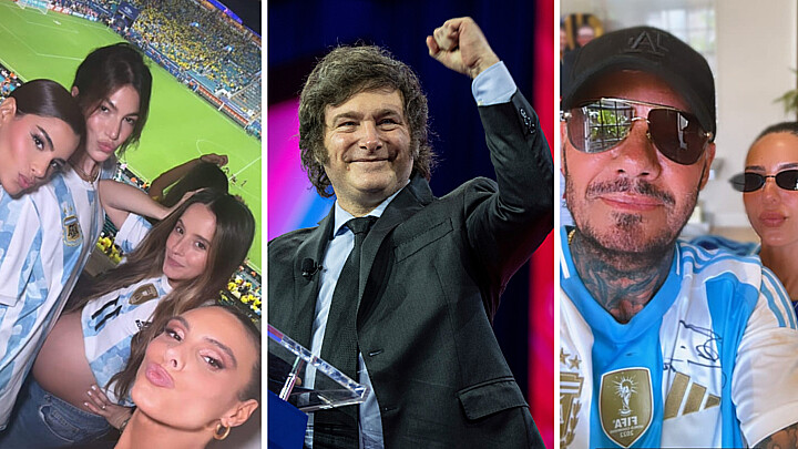 Decenas de celebridades celebraron el triunfo de Argentina 