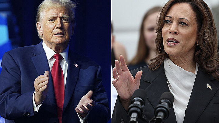 Presidential candidates Donald J. Trump and Kamala Harris 