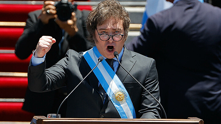 Foto de archivo del presidente de Argentina, Javier Milei. 