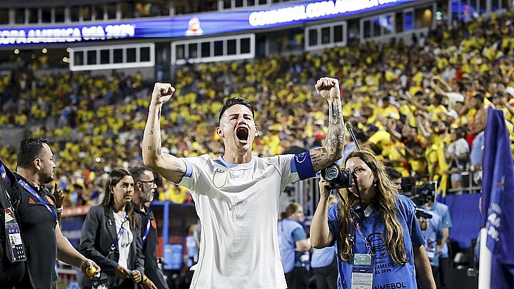 James Rodriguez jugador de la selección colombiana de futbol