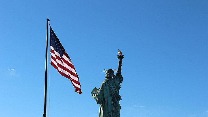 Fotografía que muestra la Estatua de la Libertad el 11 de junio de 2024, en Nueva York (NY, EE.UU.)