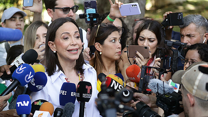 La líder de la oposición Venezolana, María Corina Machado, en una foto de archivo. 