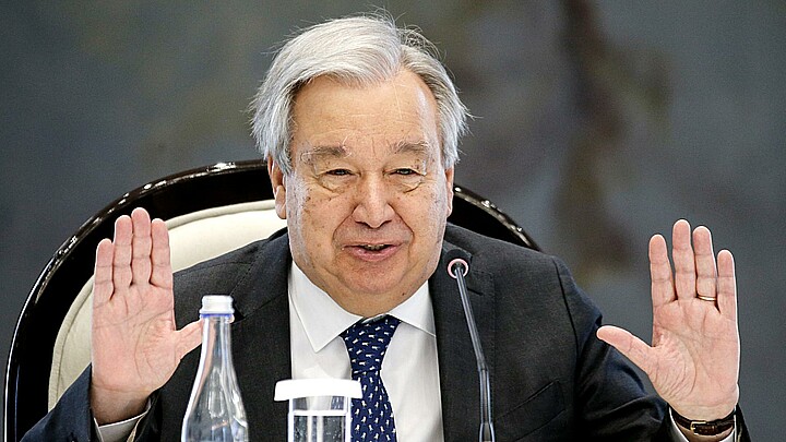 Fotografía de archivo en donde se ve al secretario general de la ONU, António Guterres. 