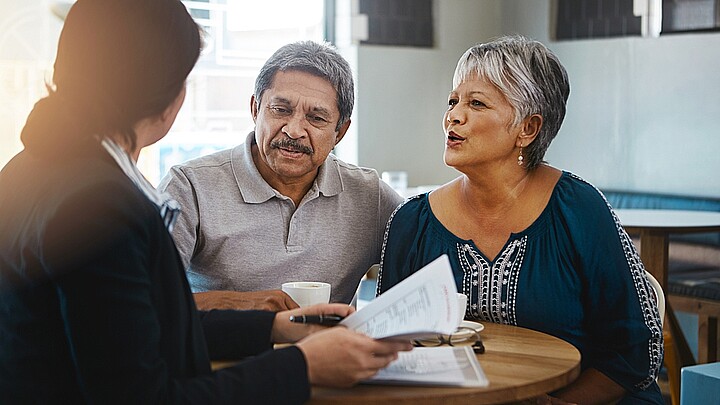 Pareja de adultos mayores